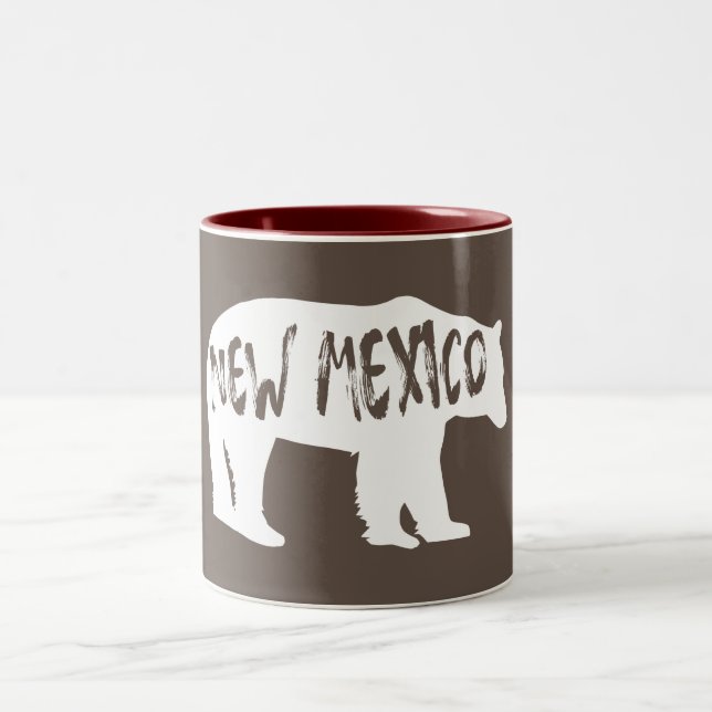 New Mexico Bear Zweifarbige Tasse (Mittel)
