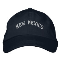 New Mexico bestickt Basic Cap Navy Blue
