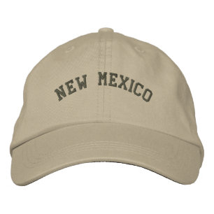 New Mexico bestickt Basic Cap Olive Green Bestickte Kappe