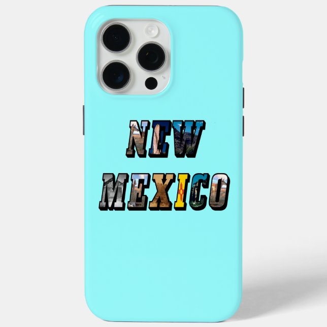 New Mexico Bildtext Case-Mate iPhone Hülle (Rückseite)