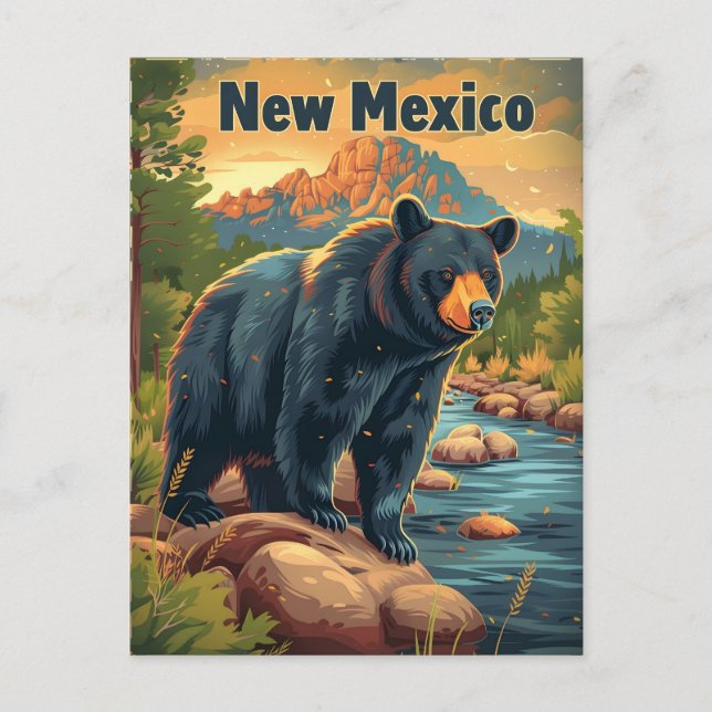 New Mexico Black Bear Postkarte (Vorderseite)