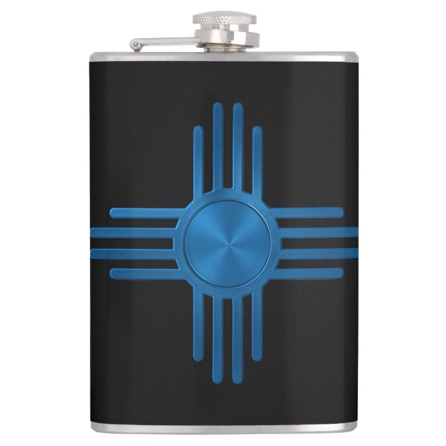 New Mexico Blue  Flachmann (Vorderseite)