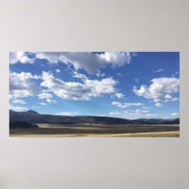 New Mexico Blue Sky Friedlich Clouds Fotografie Poster