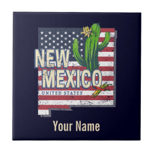 New Mexico Bundesstaat Vereinigte Staaten Karte Vi Fliese