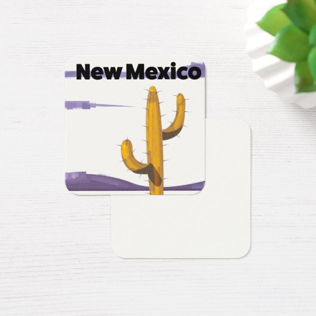 New Mexico Cactus Vintager Stil Ferien Poster. (Schreibtisch)