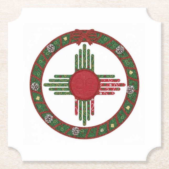 New Mexico Christmas  Untersetzer (Vorderseite)