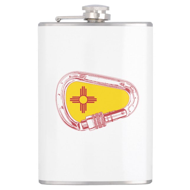 New Mexico Climbing Carabiner Flachmann (Vorderseite)