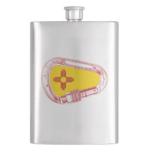 New Mexico Climbing Carabiner Flachmann
