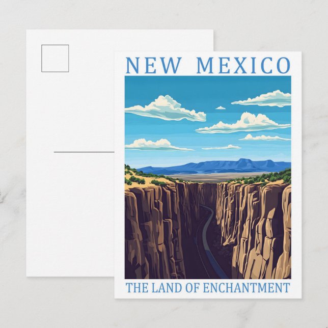 New Mexico das Land der Verzauberung USA Reisen Postkarte (Vorne/Hinten)