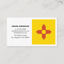 New Mexico Flag Elegante Business Cards / USA
