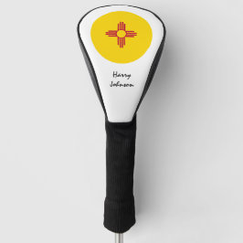 New Mexico Flag, Mit Monogramm Golf Clubs, USA Golf Headcover