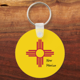New Mexico Flag & New Mexico Patrioten / Sport Schlüsselanhänger