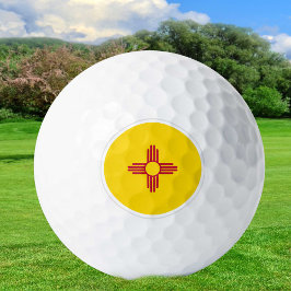 New Mexico Golf Balls, State Flag / Patriots Golfball