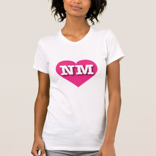 New Mexico Hot Pink Heart - I Liebe NM T-Shirt