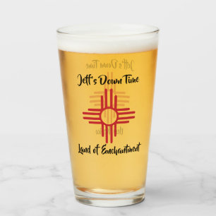 New Mexico Individuelle Name Zia Sun Symbol Gift B Glas