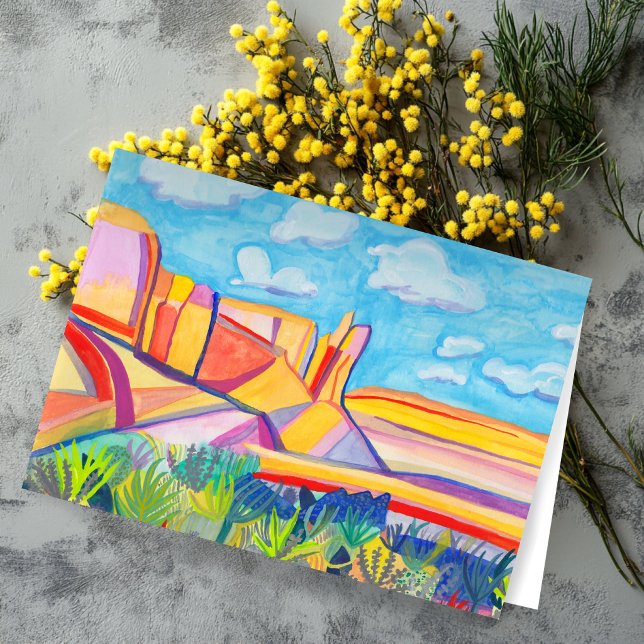 New Mexico Kitchen Mesa Landschaft Art CUSTOM Karte (New Mexico Kitchen Mesa Landscape Art CUSTOM Card
)