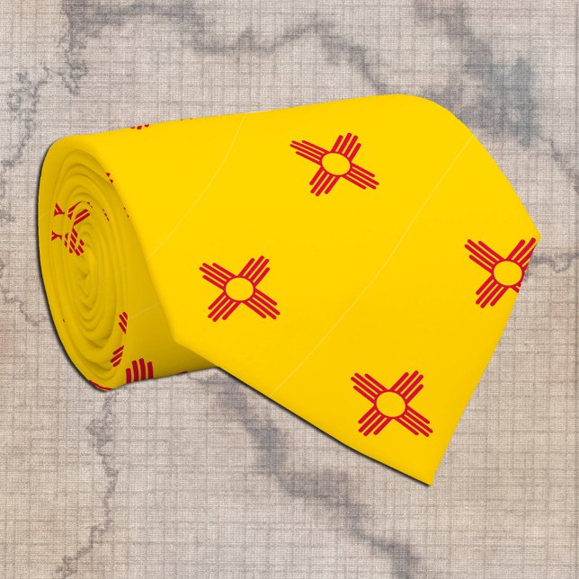 New Mexico Krawatte, Mode USA, Mexiko Flaggengesch Krawatte (Von Creator hochgeladen)