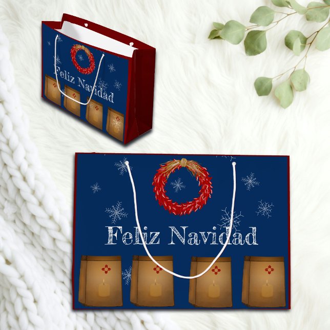 New Mexico Luminarias Farolitos Zia Roter Chile Große Geschenktüte (Von Creator hochgeladen)