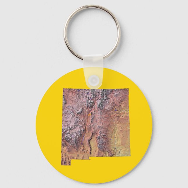 New Mexico Map Schlüsselanhänger (Vorderseite)