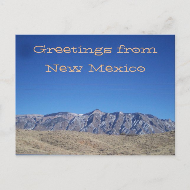 New Mexico Mountain View Postkarte (Vorderseite)