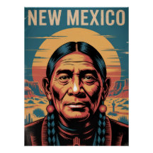 New Mexico Native Symbol Desert Sunset