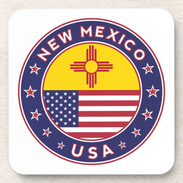 New Mexico, New Mexico Aufkleber, Telefongehäuse Getränkeuntersetzer (Vorderseite)