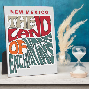 New Mexico Nickname Word Art Fotoplatte