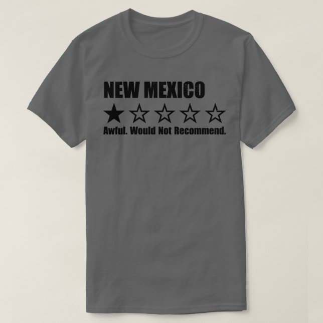 New Mexico One Review T-Shirt (Design vorne)