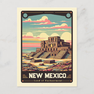 New Mexico Patriotischer Geist Vintage Postkarte
