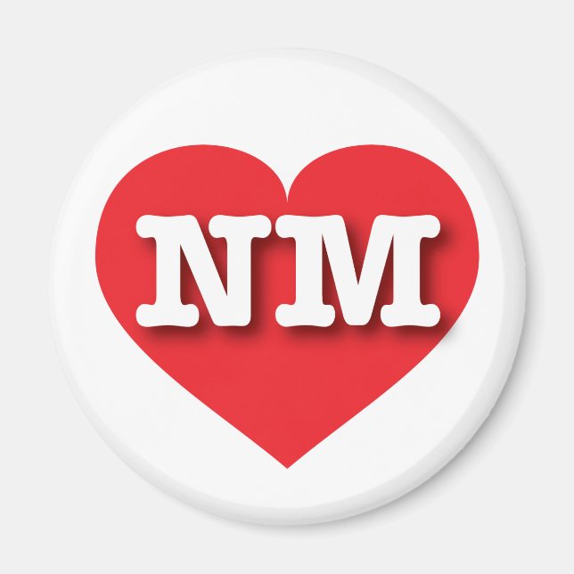 New Mexico Red Heart - I Liebe NM Magnet (Vorne)