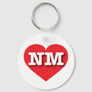 New Mexico Red Heart - Ich liebe NM Schlüsselanhänger