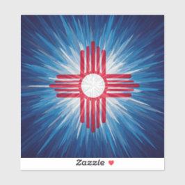 New Mexico Red White and Blue Aufkleber