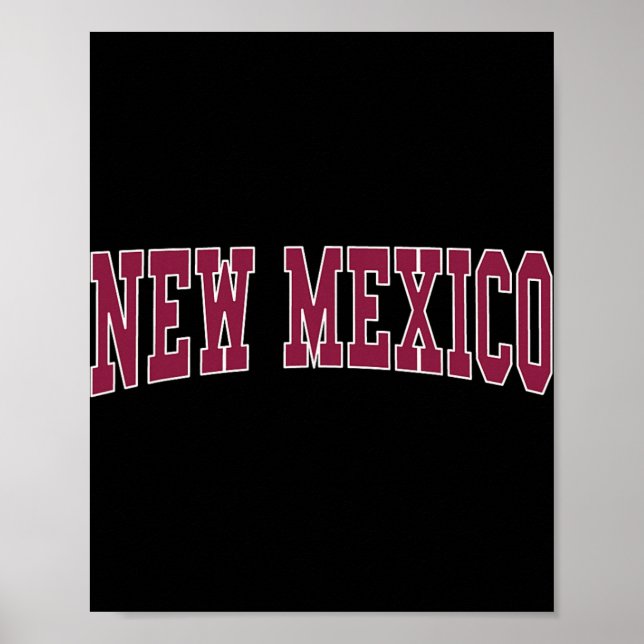 New Mexico - Retro-Design - Klick  Poster (Vorne)