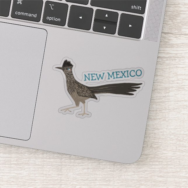 NEW MEXICO Roadrunner Bird Colocil Art Aufkleber (Detail)