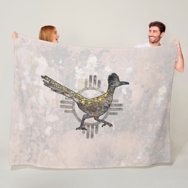 New Mexico Roadrunner Fleecedecke (Beispiel)