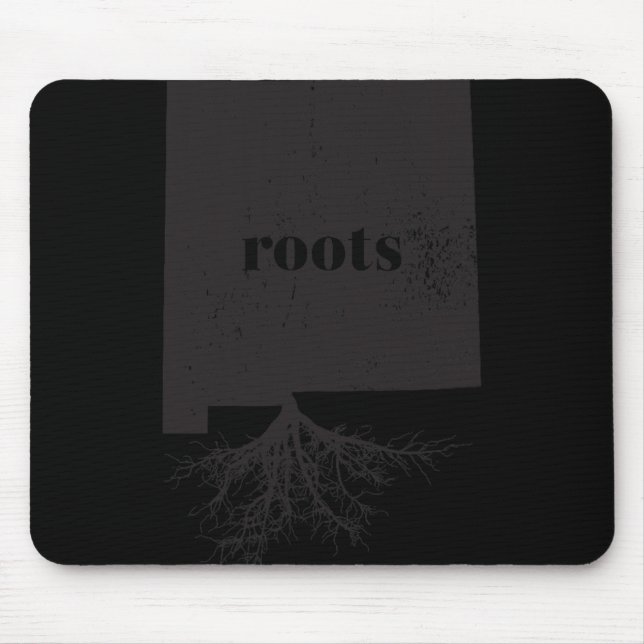 New Mexico Roots State Map Shirt Heim Liebe Stolz  Mousepad (Vorne)