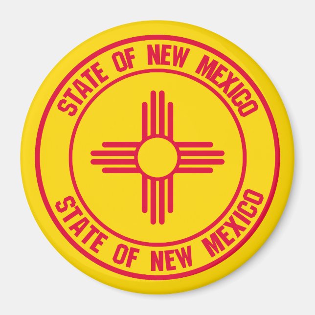 New Mexico Round Emblem Magnet (Vorne)