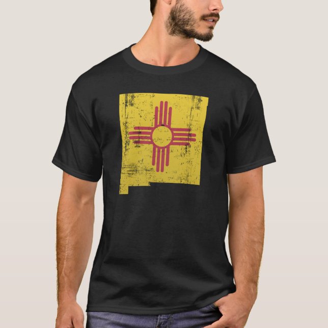 New Mexico Shirt, New Mexico Zia Symbol T-Shirt (Vorderseite)