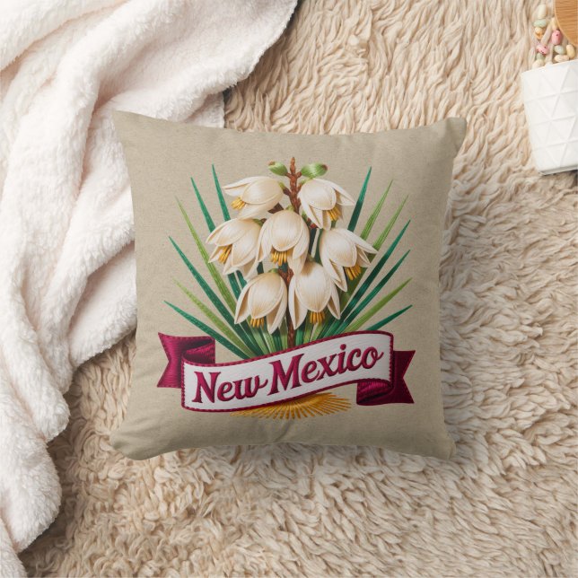 New Mexico Staat BlumenEmblem Kissen (Decke)