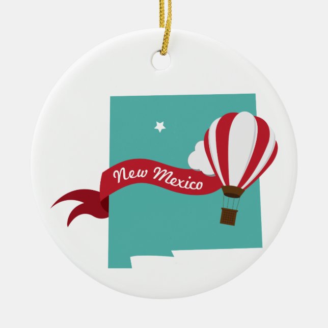New Mexico Staat Keramik Ornament (Vorne)