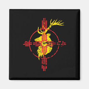 New Mexico State Flag Elch Jagd Zia Symbol Design Magnet