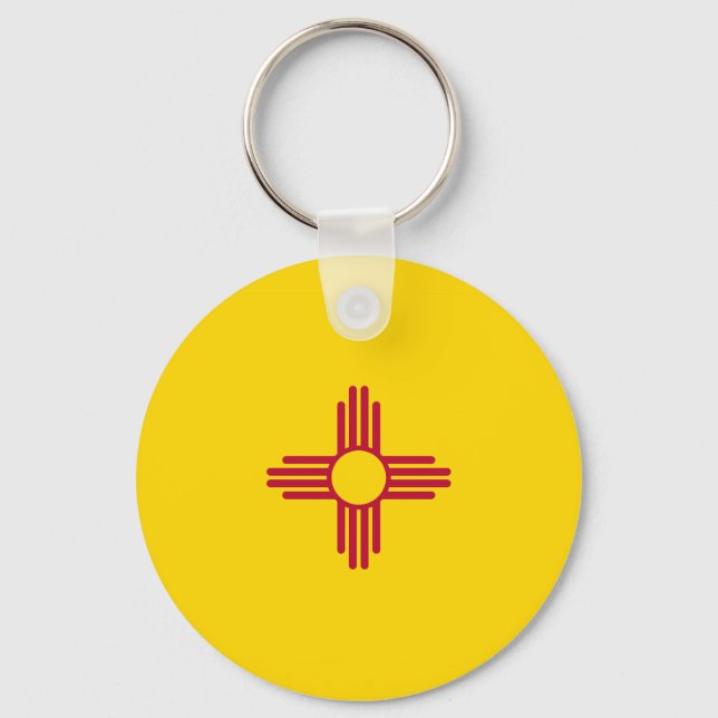 New Mexico State Flag USA Schlüsselanhänger (Vorderseite)