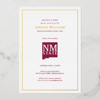 New Mexico State University Graduation Folieneinladung