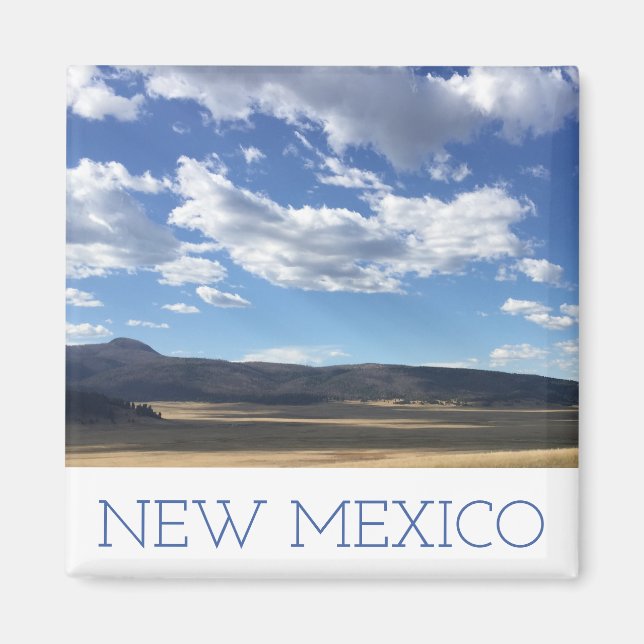 New Mexico strahlt blauen Himmel über den Bergen M Magnet (Vorne)