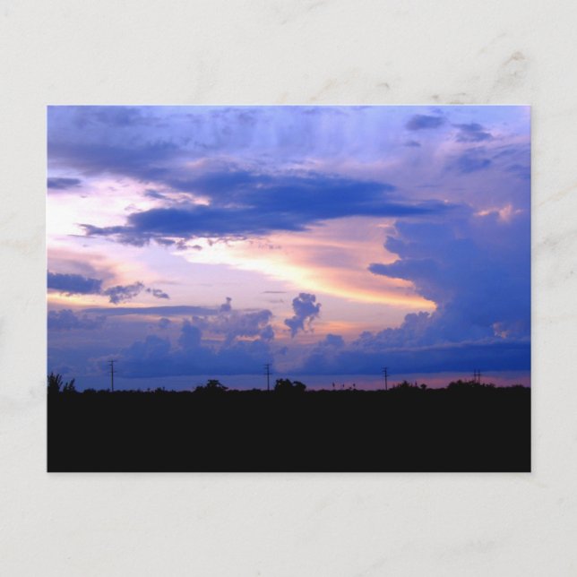 New Mexico Sunset Postcard Postkarte (Vorderseite)