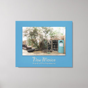New Mexico Türkis Trail Wrapped Canvas Leinwanddruck