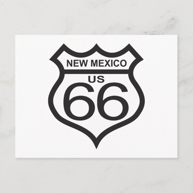 New Mexico US Route 66 Postkarte (Vorderseite)
