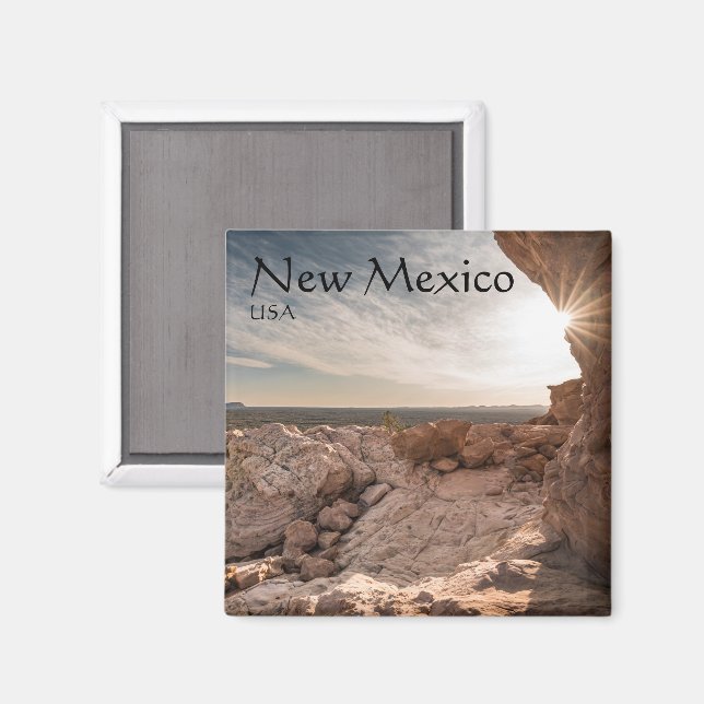 New Mexico - USA Magnet (Vorderseite/Rückseite)