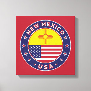 New Mexico, USA Staaten, New Mexico Leinwand, Post Leinwanddruck