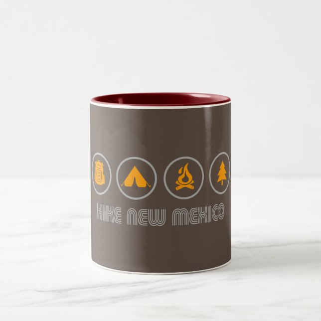 New Mexico wandern Zweifarbige Tasse (Mittel)